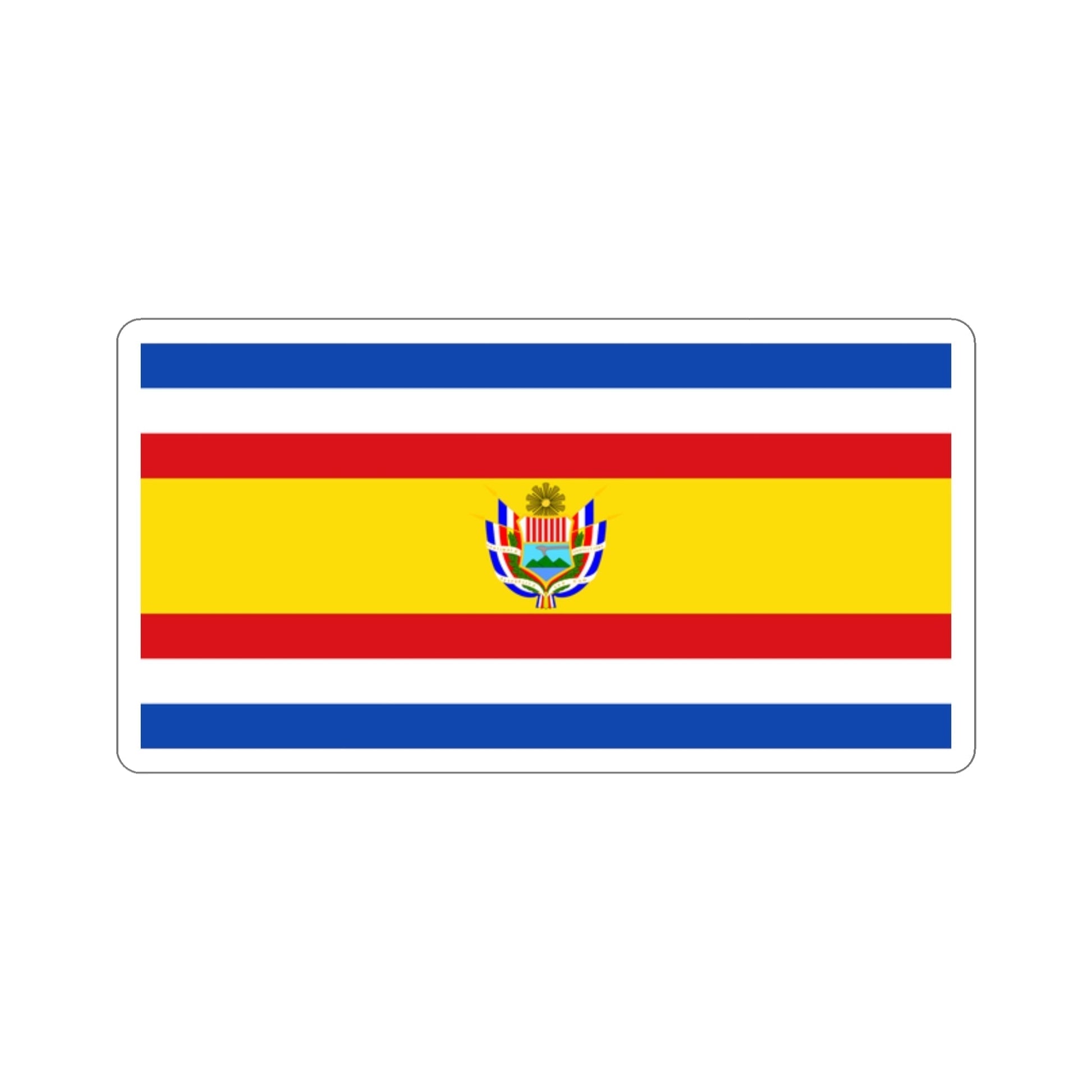 State Flag of Guatemala (1858-1871) STICKER Vinyl Die-Cut Decal-2 Inch-The Sticker Space