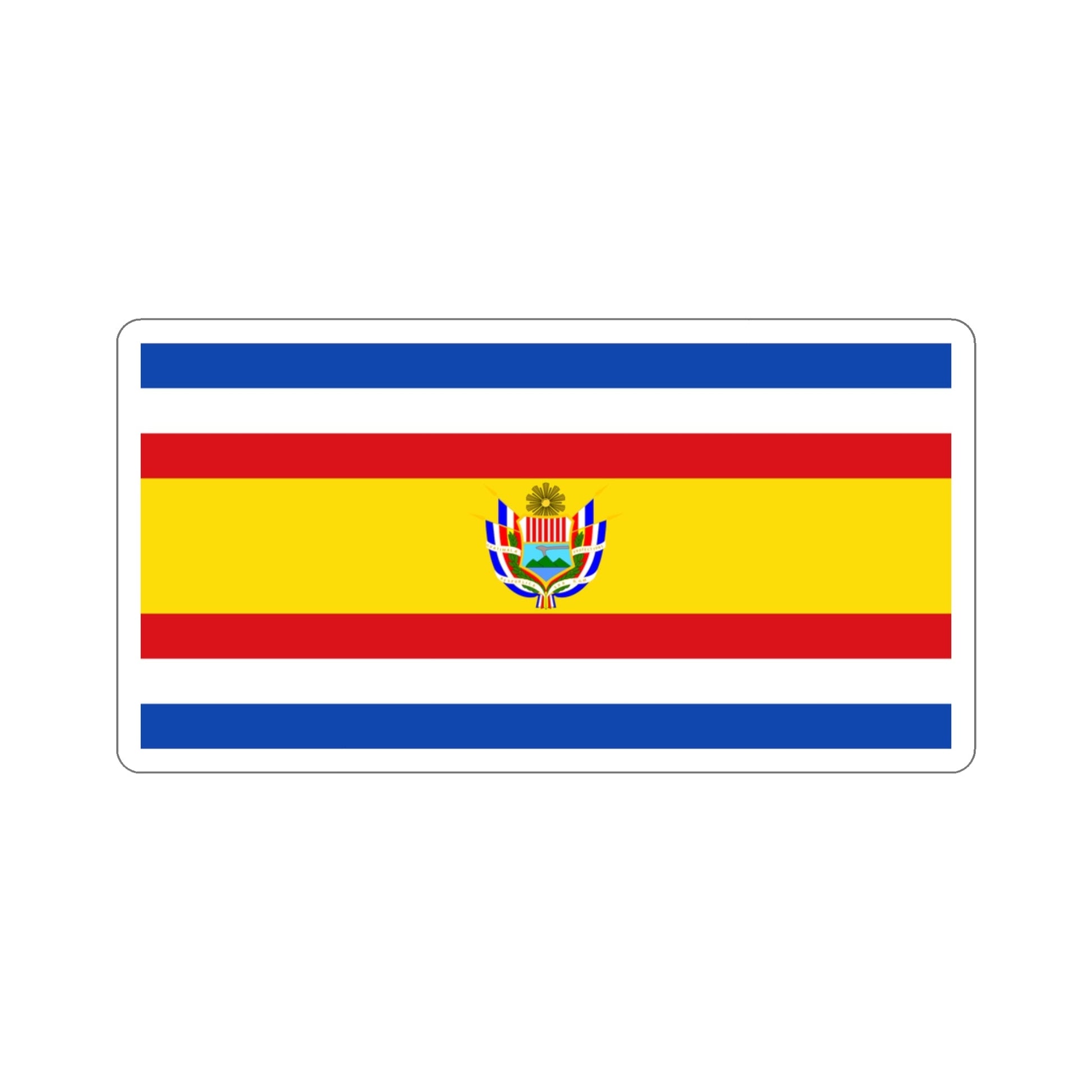 State Flag of Guatemala (1858-1871) STICKER Vinyl Die-Cut Decal-3 Inch-The Sticker Space