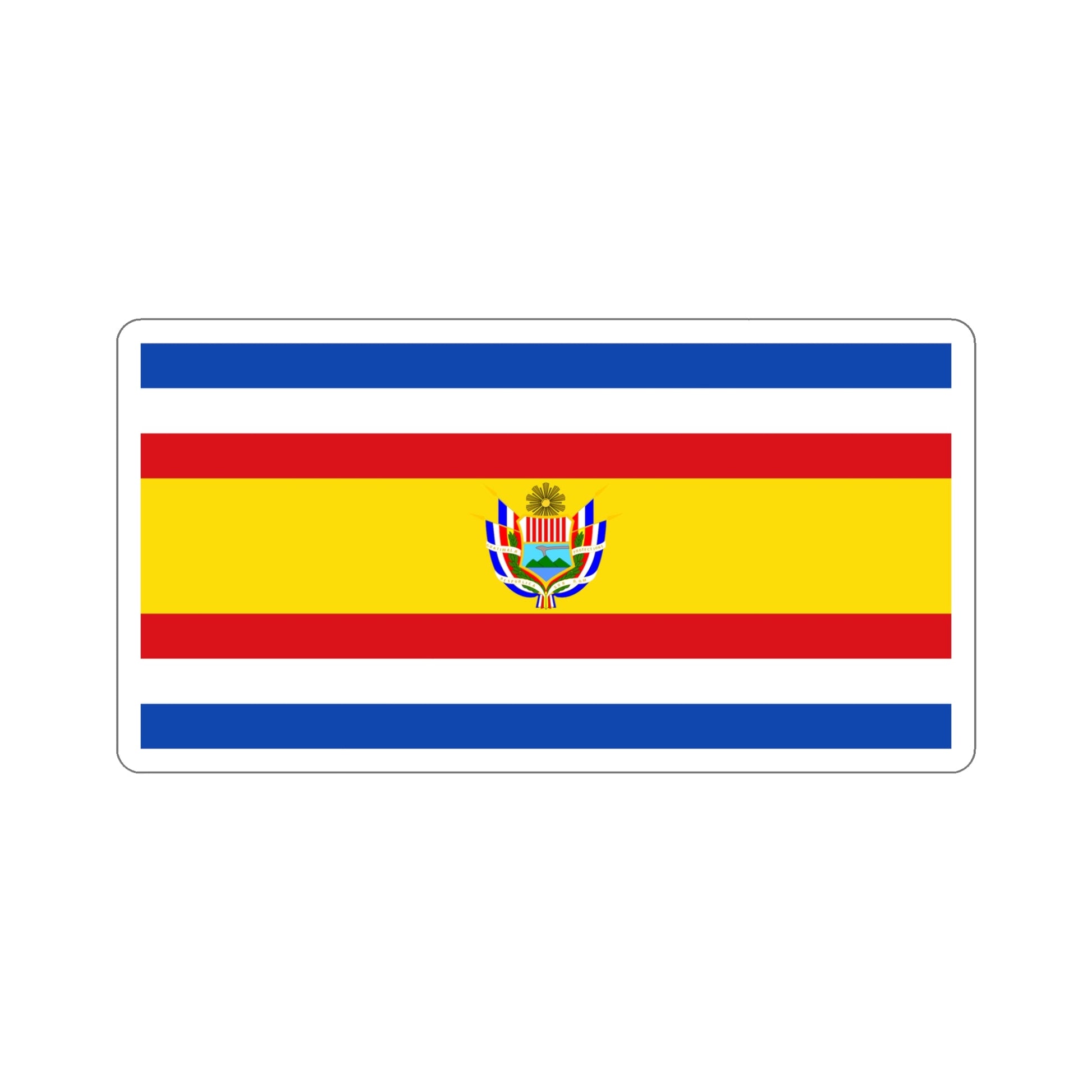 State Flag of Guatemala (1858-1871) STICKER Vinyl Die-Cut Decal-5 Inch-The Sticker Space