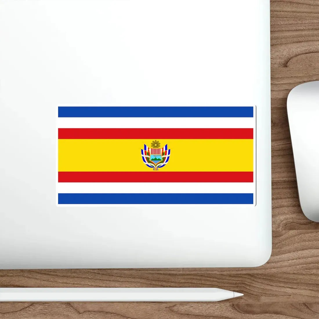 State Flag of Guatemala (1858-1871) STICKER Vinyl Die-Cut Decal - The Sticker Space