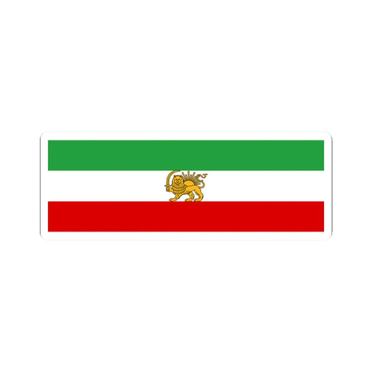 State flag of Iran 1933-1964 (Iran) STICKER Vinyl Kiss-Cut Decal 2 Inch White - The Sticker Space