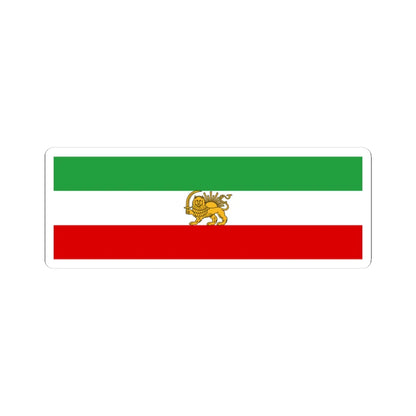 State flag of Iran 1933-1964 (Iran) STICKER Vinyl Kiss-Cut Decal 3 Inch White - The Sticker Space