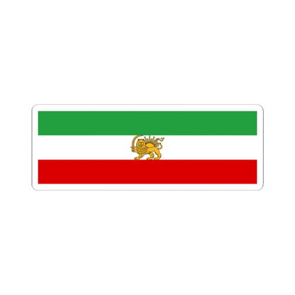 State flag of Iran 1933-1964 (Iran) STICKER Vinyl Kiss-Cut Decal 4 Inch White - The Sticker Space