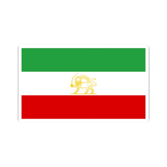State flag of Iran 1964-1980 alternate (Iran) STICKER Vinyl Kiss-Cut Decal 2 Inch White - The Sticker Space