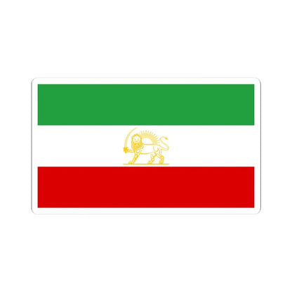 State flag of Iran 1964-1980 alternate (Iran) STICKER Vinyl Kiss-Cut Decal 3 Inch White - The Sticker Space