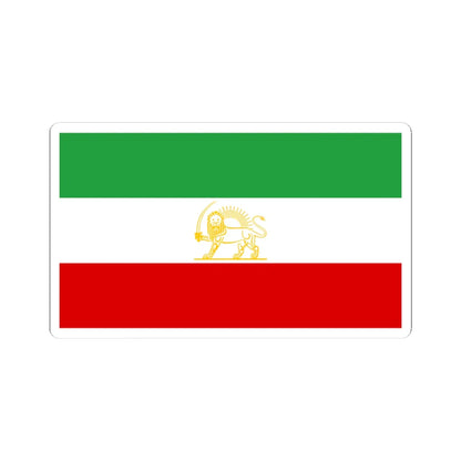 State flag of Iran 1964-1980 alternate (Iran) STICKER Vinyl Kiss-Cut Decal 4 Inch White - The Sticker Space