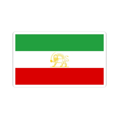 State flag of Iran 1964-1980 alternate (Iran) STICKER Vinyl Kiss-Cut Decal 6 Inch White - The Sticker Space