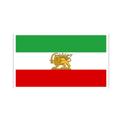State flag of Iran 1964-1980 (Iran) STICKER Vinyl Kiss-Cut Decal 2 Inch White - The Sticker Space