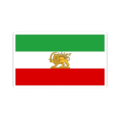 State flag of Iran 1964-1980 (Iran) STICKER Vinyl Kiss-Cut Decal 4 Inch White - The Sticker Space