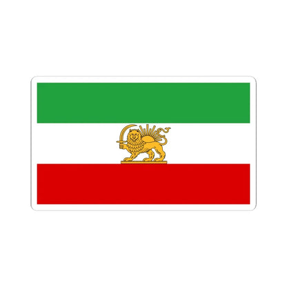 State flag of Iran 1964-1980 (Iran) STICKER Vinyl Kiss-Cut Decal 6 Inch White - The Sticker Space