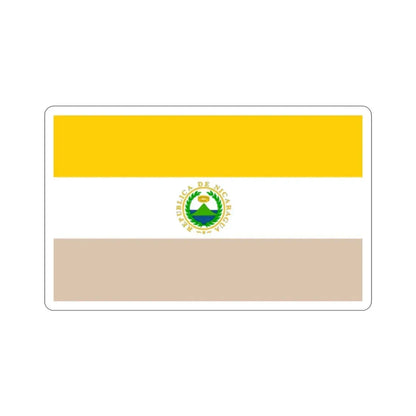 State Flag of Nicaragua (1854-1858) STICKER Vinyl Die-Cut Decal 2 Inch - The Sticker Space