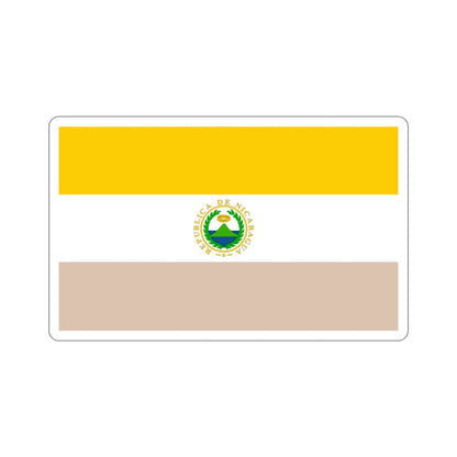 State Flag of Nicaragua (1854-1858) STICKER Vinyl Die-Cut Decal-3 Inch-The Sticker Space