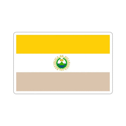 State Flag of Nicaragua (1854-1858) STICKER Vinyl Die-Cut Decal 3 Inch - The Sticker Space