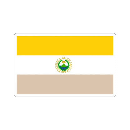 State Flag of Nicaragua (1854-1858) STICKER Vinyl Die-Cut Decal 3 Inch - The Sticker Space