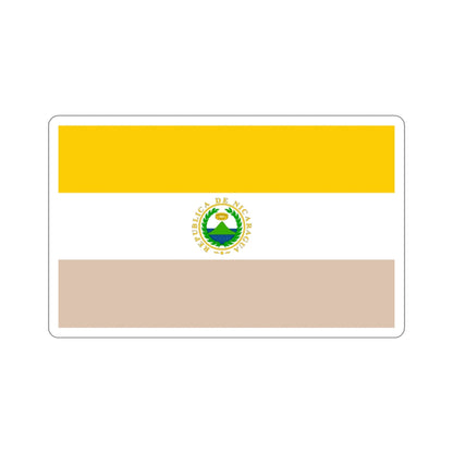 State Flag of Nicaragua (1854-1858) STICKER Vinyl Die-Cut Decal-4 Inch-The Sticker Space