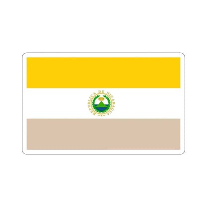 State Flag of Nicaragua (1854-1858) STICKER Vinyl Die-Cut Decal 4 Inch - The Sticker Space