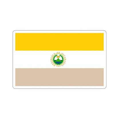 State Flag of Nicaragua (1854-1858) STICKER Vinyl Die-Cut Decal 6 Inch - The Sticker Space