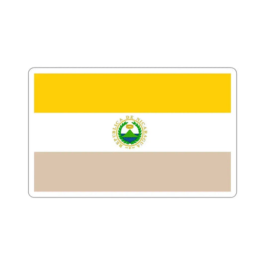 State Flag of Nicaragua (1854-1858) STICKER Vinyl Die-Cut Decal 6 Inch - The Sticker Space