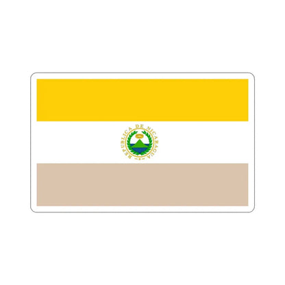 State Flag of Nicaragua (1854-1858) STICKER Vinyl Die-Cut Decal 6 Inch - The Sticker Space