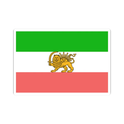 State flag of Persia 1907-1933 3-2 (Iran) STICKER Vinyl Kiss-Cut Decal 2 Inch White - The Sticker Space