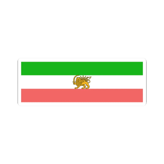 State flag of Persia 1907-1933 (Iran) STICKER Vinyl Kiss-Cut Decal 2 Inch White - The Sticker Space