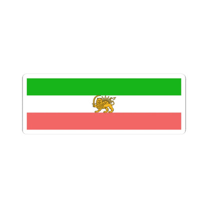 State flag of Persia 1907-1933 (Iran) STICKER Vinyl Kiss-Cut Decal 3 Inch White - The Sticker Space