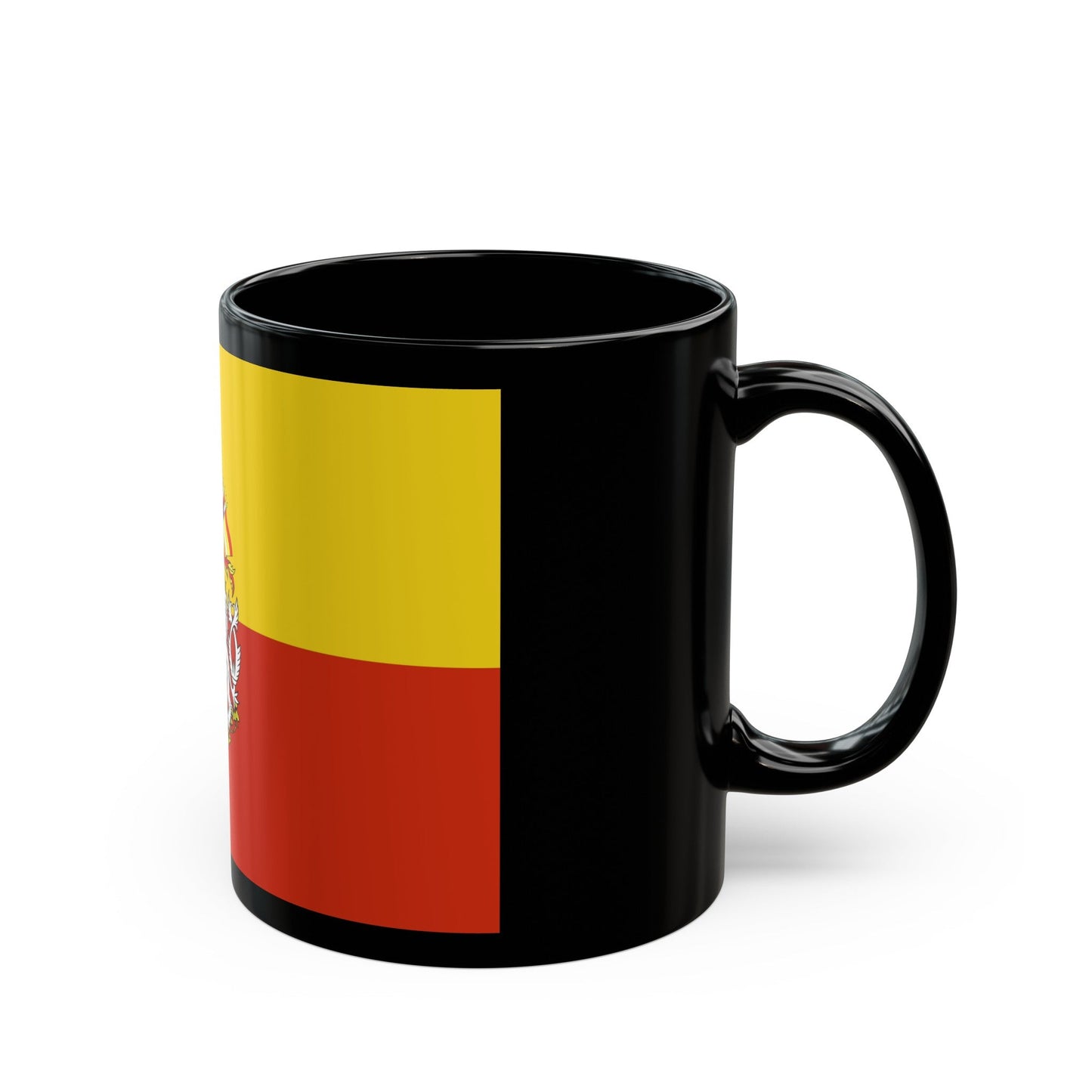 State Flag of Prague Czech Republic - Black Coffee Mug-The Sticker Space