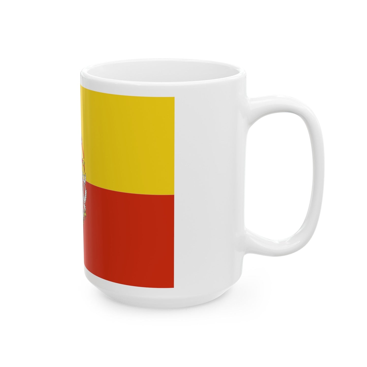 State Flag of Prague Czech Republic - White Coffee Mug-The Sticker Space