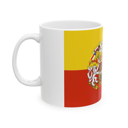 State Flag of Prague Czech Republic - White Coffee Mug-The Sticker Space