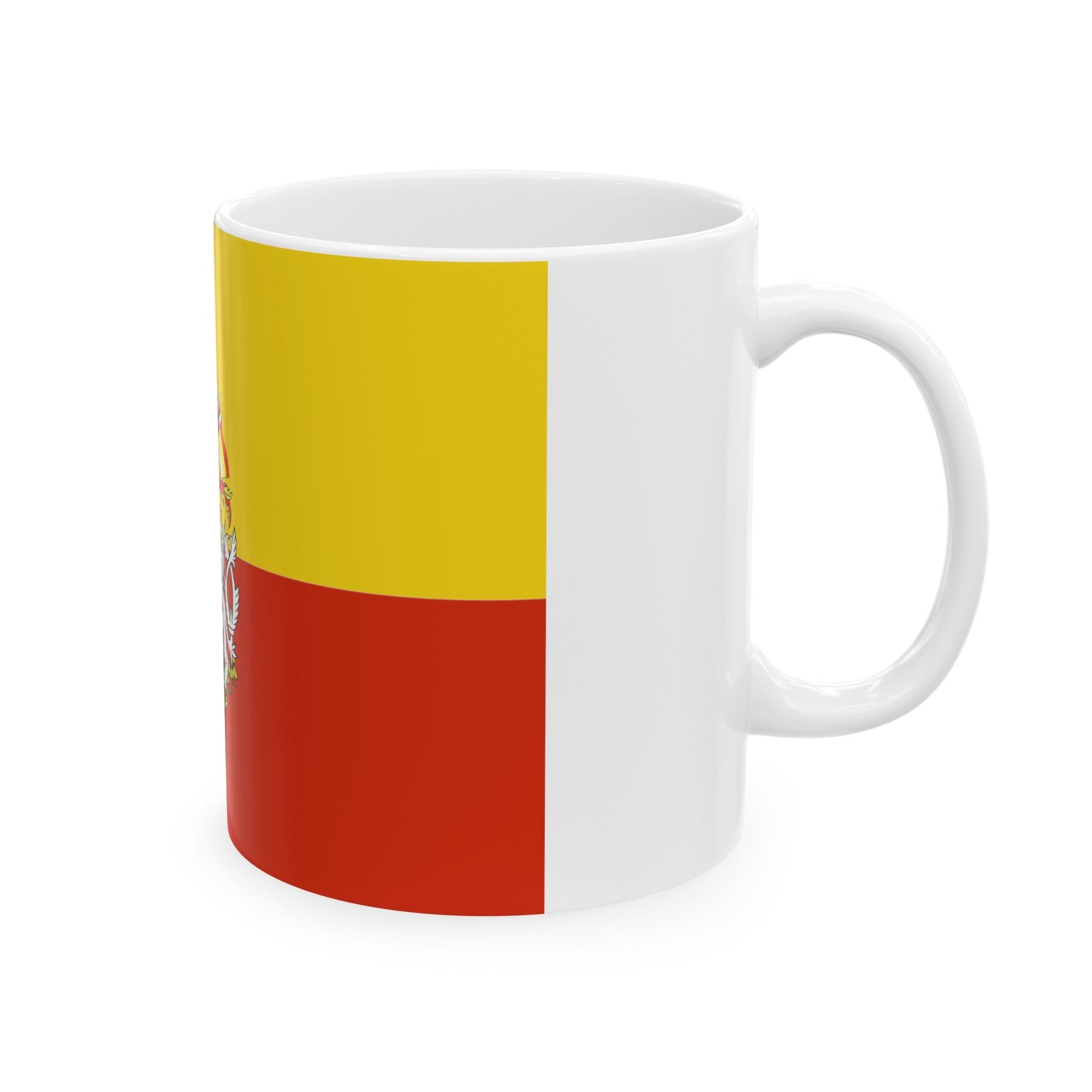 State Flag of Prague Czech Republic - White Coffee Mug-The Sticker Space