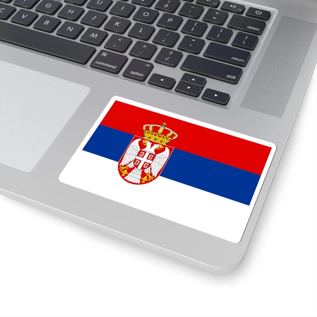 State Flag of Serbia (Serbia) STICKER Vinyl Kiss-Cut Decal - The Sticker Space