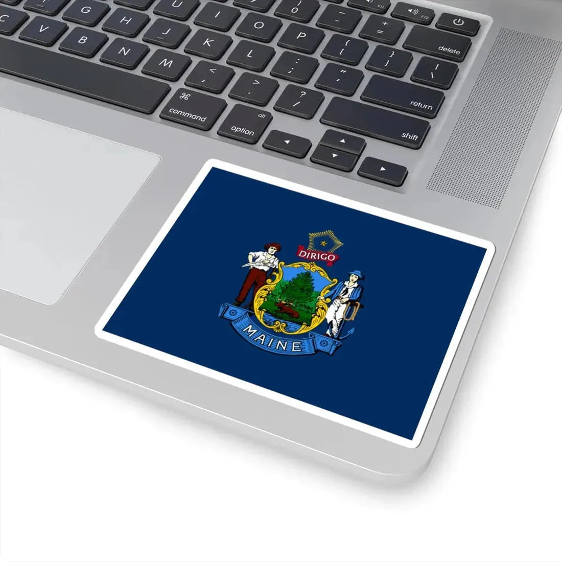 State of Maine Flag (United States) STICKER Vinyl Kiss-Cut Decal - The Sticker Space