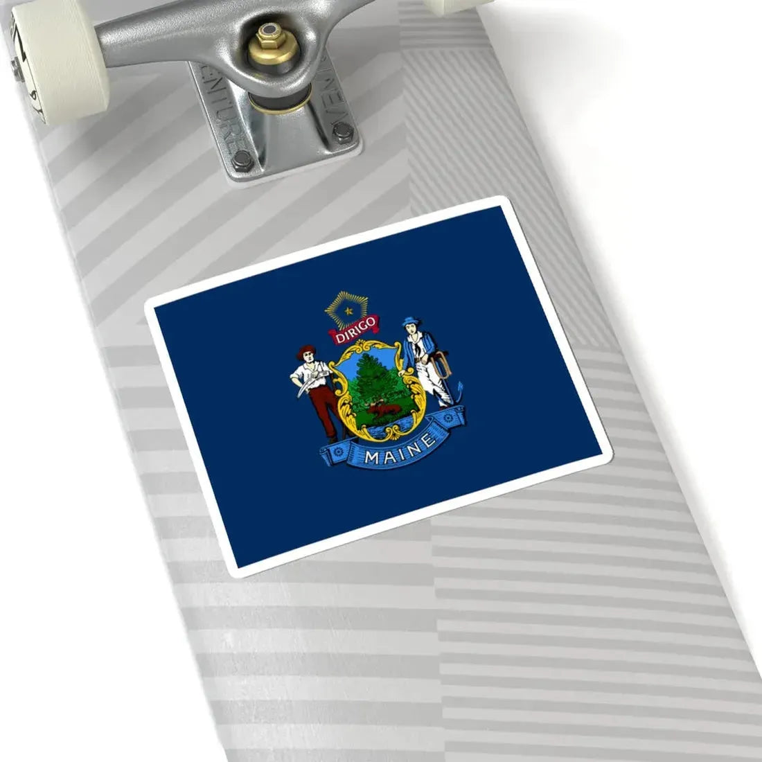State of Maine Flag (United States) STICKER Vinyl Kiss-Cut Decal - The Sticker Space