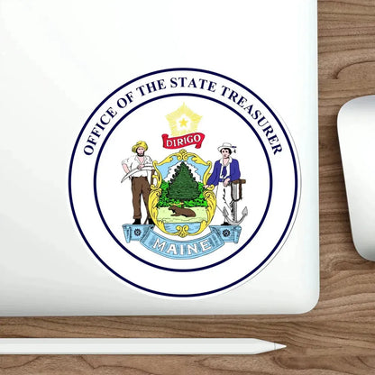 State Treasurer of Maine STICKER Vinyl Die-Cut Decal - The Sticker Space