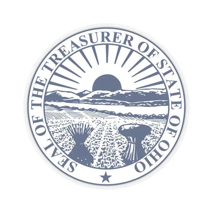State Treasurer of Ohio - STICKER Vinyl Kiss-Cut Decal 4 Inch Transparent - The Sticker Space