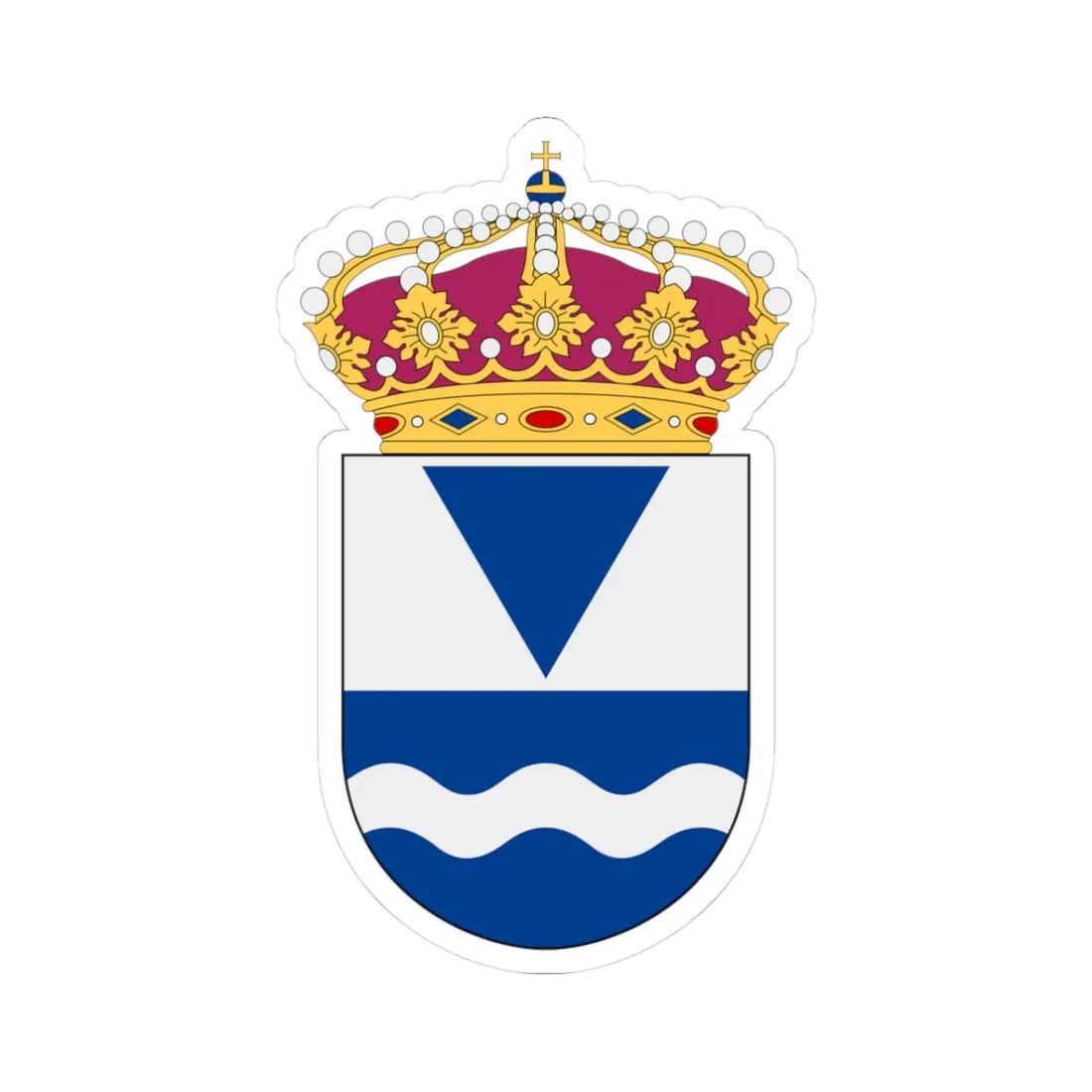 Statens Geotekniska Institut vapen (Sweden) (Coat of Arms) STICKER Vinyl Kiss-Cut Decal 3 Inch White - The Sticker Space