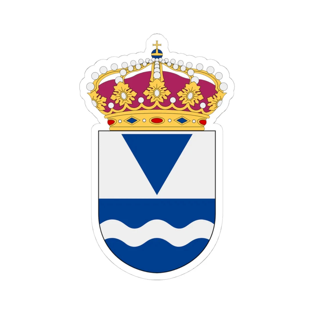 Statens Geotekniska Institut vapen (Sweden) (Coat of Arms) STICKER Vinyl Kiss-Cut Decal 4 Inch White - The Sticker Space