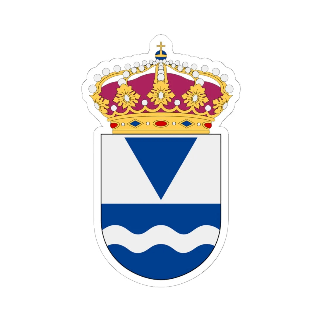 Statens Geotekniska Institut vapen (Sweden) (Coat of Arms) STICKER Vinyl Kiss-Cut Decal 6 Inch White - The Sticker Space