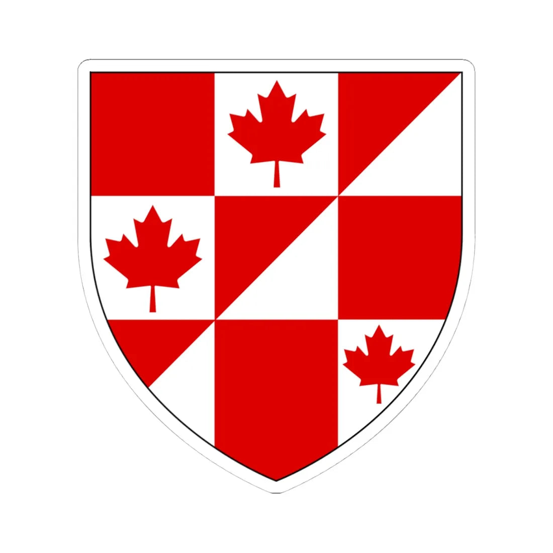 Statistical Society of Canada Arms (Canada) (Coat of Arms) STICKER Vinyl Kiss-Cut Decal 4 Inch White - The Sticker Space