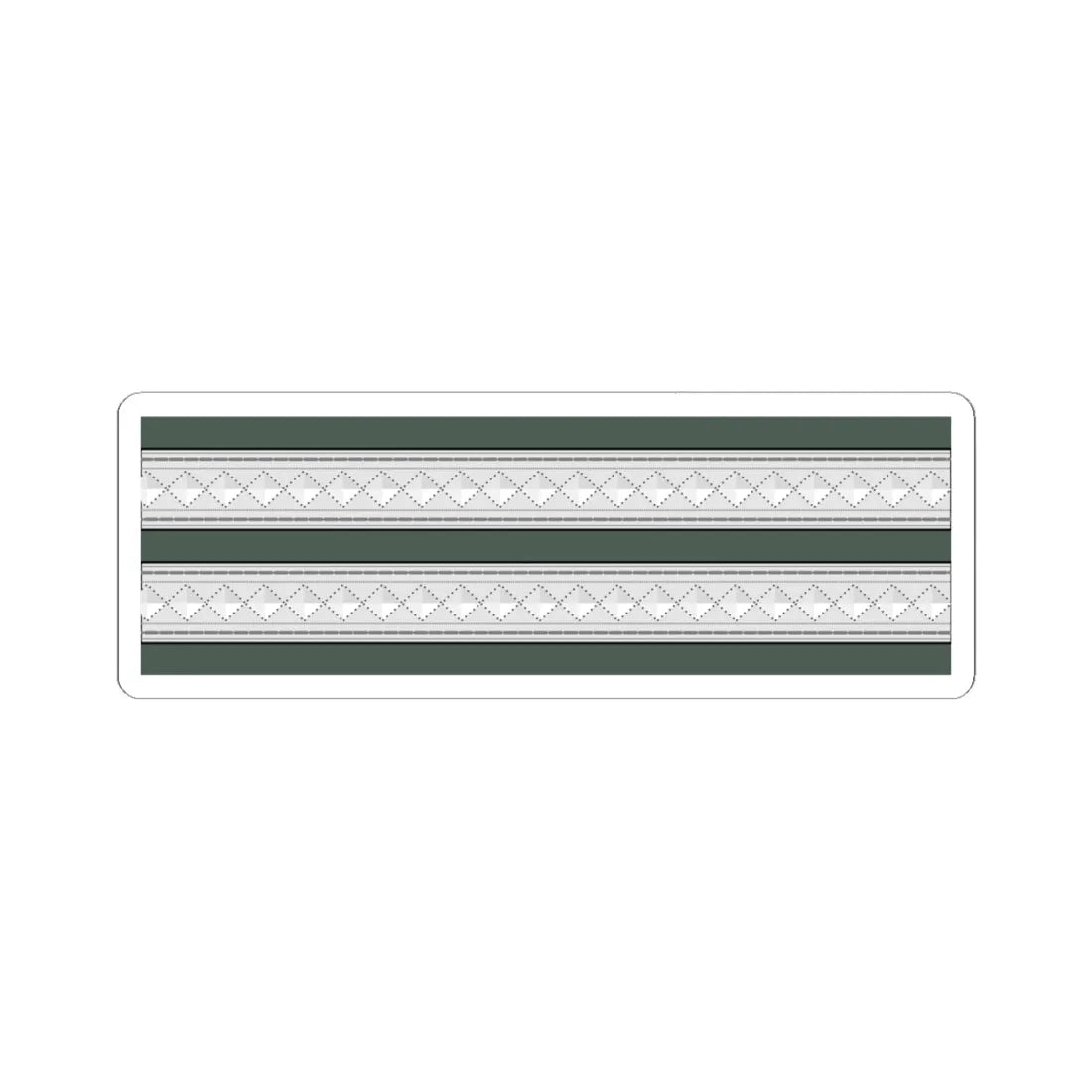 Statuszeichen HptFw WMacht NVA und Stascha SS (Germany) (Military Rank) STICKER Vinyl Kiss-Cut Decal 6 Inch White - The Sticker Space