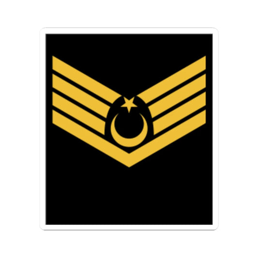 Üstçavuş rütbe (Turkey) (Military Rank) STICKER Vinyl Kiss-Cut Decal 2 Inch White - The Sticker Space