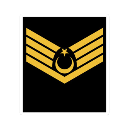 Üstçavuş rütbe (Turkey) (Military Rank) STICKER Vinyl Kiss-Cut Decal 6 Inch White - The Sticker Space