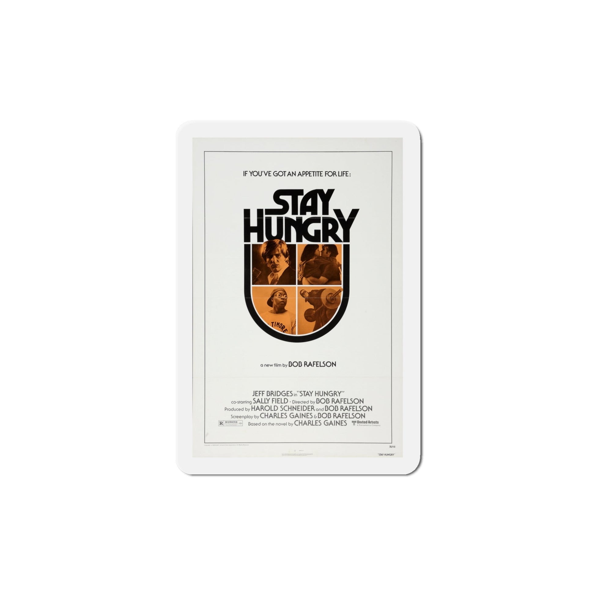 Stay Hungry 1976 Movie Poster Die-Cut Magnet-5" x 5"-The Sticker Space