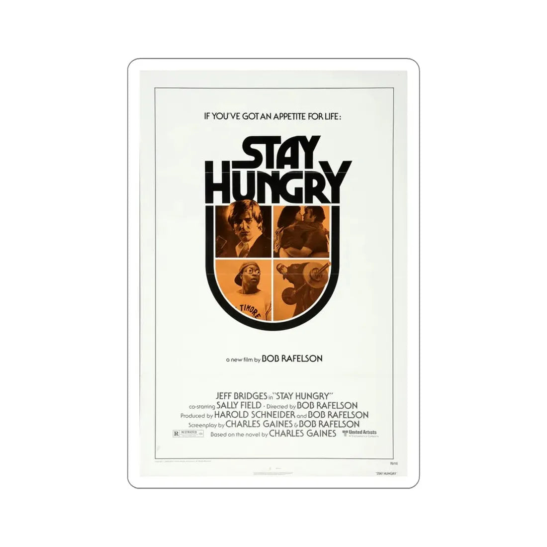 Stay Hungry 1976 Movie Poster STICKER Vinyl Die-Cut Decal 5 Inch - The Sticker Space