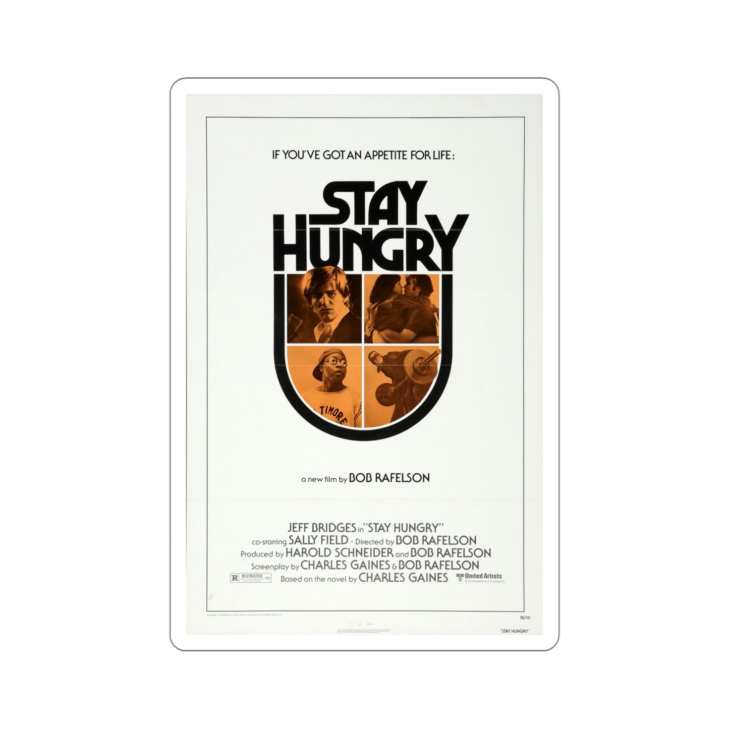 Stay Hungry 1976 Movie Poster STICKER Vinyl Die-Cut Decal-5 Inch-The Sticker Space