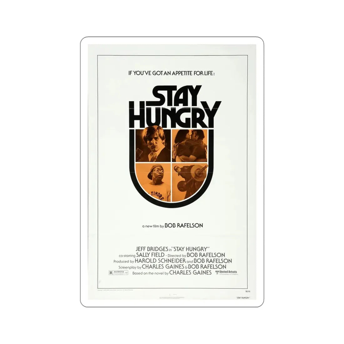 Stay Hungry 1976 Movie Poster STICKER Vinyl Die-Cut Decal 6 Inch - The Sticker Space