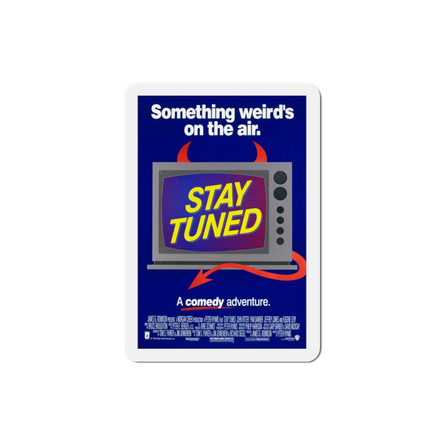 Stay Tuned 1992 Movie Poster Die-Cut Magnet-3" x 3"-The Sticker Space