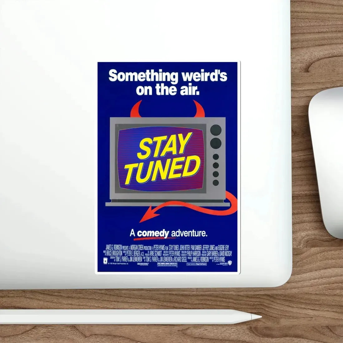 Stay Tuned 1992 Movie Poster STICKER Vinyl Die-Cut Decal - The Sticker Space
