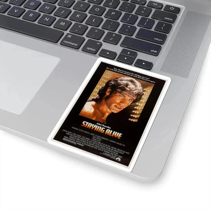 Staying Alive 1983 Movie Poster - STICKER Vinyl Kiss-Cut Decal - The Sticker Space