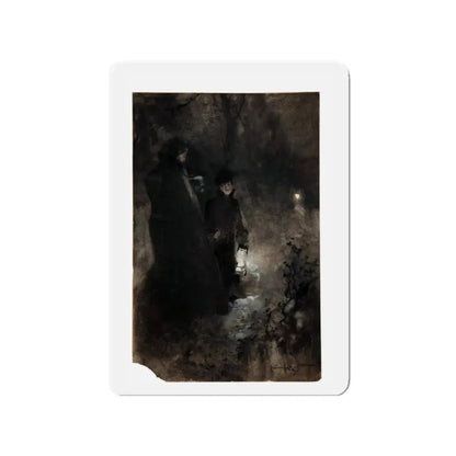 Steady Light Pulp Illustration (Magazine Illustration) Refrigerator Magnet 3 Inch Die-Cut - The Sticker Space